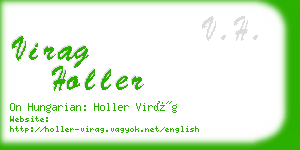 virag holler business card